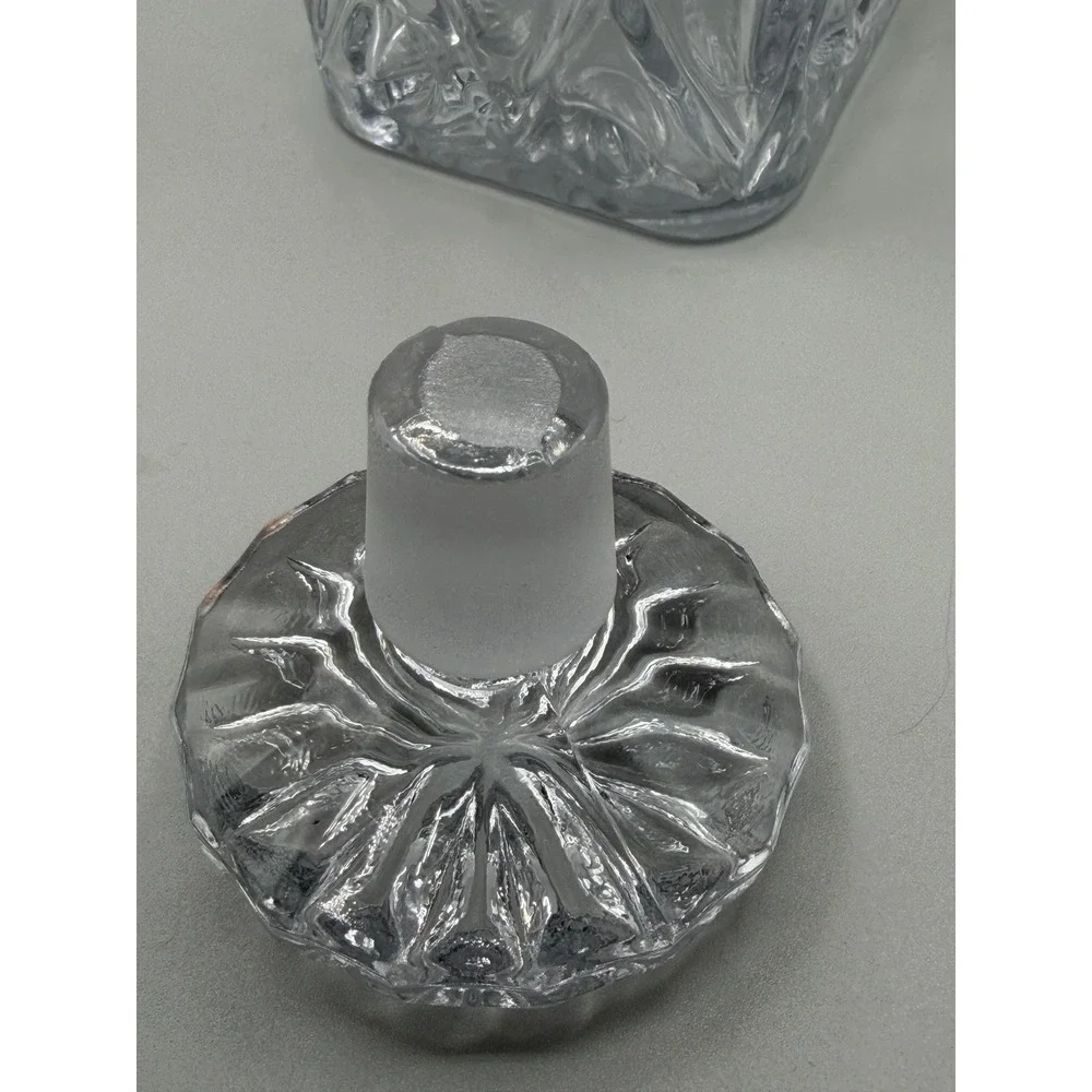 Vintage Imperial Glass Cape Cod Clear Pressed Glass Whiskey / Rye Decanter